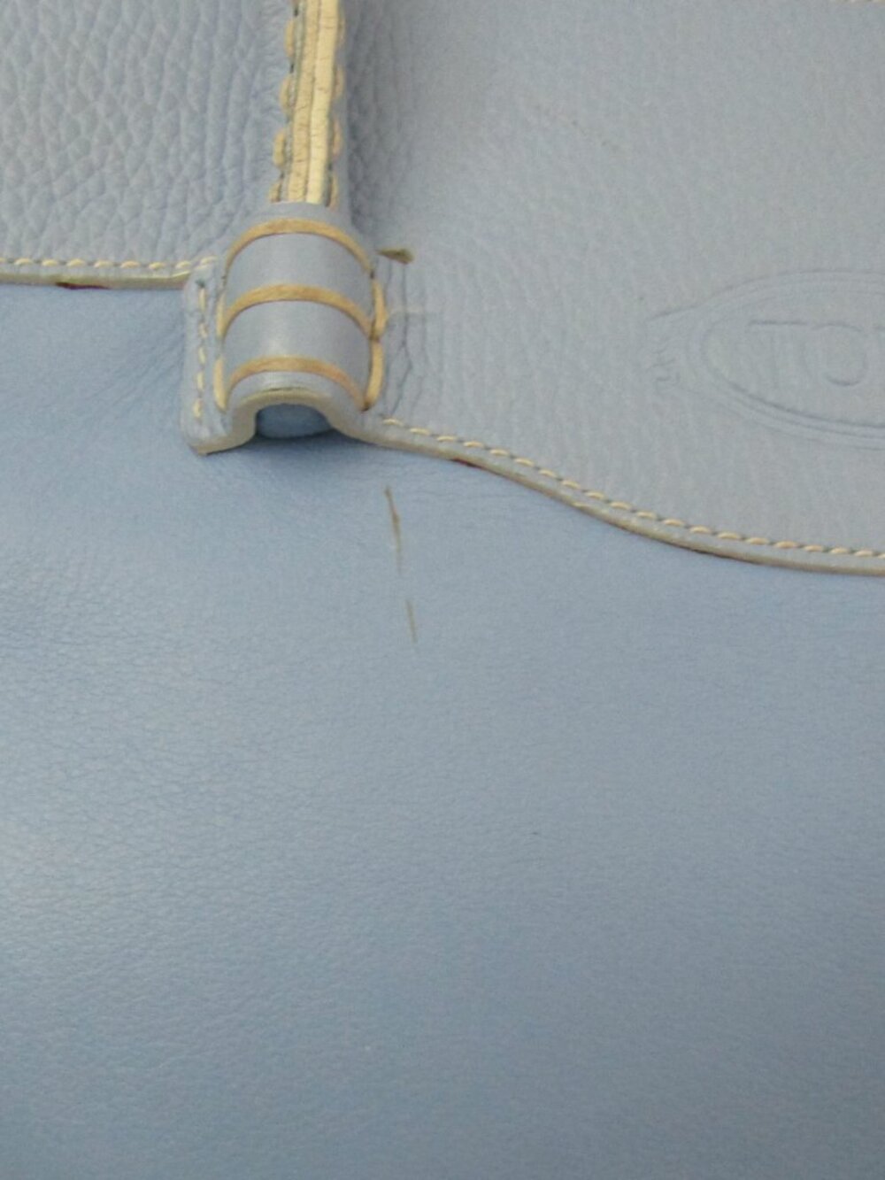 Tod's Powder Blue Leather Tote - Picture 14 of 16